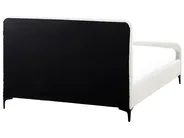 Bed Boucle LUNAN 140 x 200 cm (EU Double) Off-White_960748