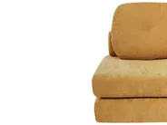 Single Sofa Bed OLDEN Chenille Mustard_980867