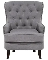 Sessel VIBORG II Stoff Hellgrau_708377