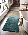 Badematte URLANA Dunkelgrün 60 x 90 cm Mikrofaser