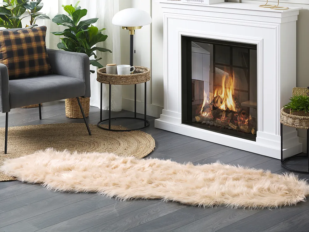 Rug MAMUNGARI Peach Pink 60 x 180 cm