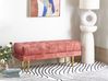 Polsterbank ROSEVILLE Samtstoff Rosa