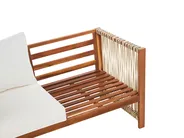 Lounge Set mit Tisch 4-Sitzer ANTRIA Akazienholz Beige_926379