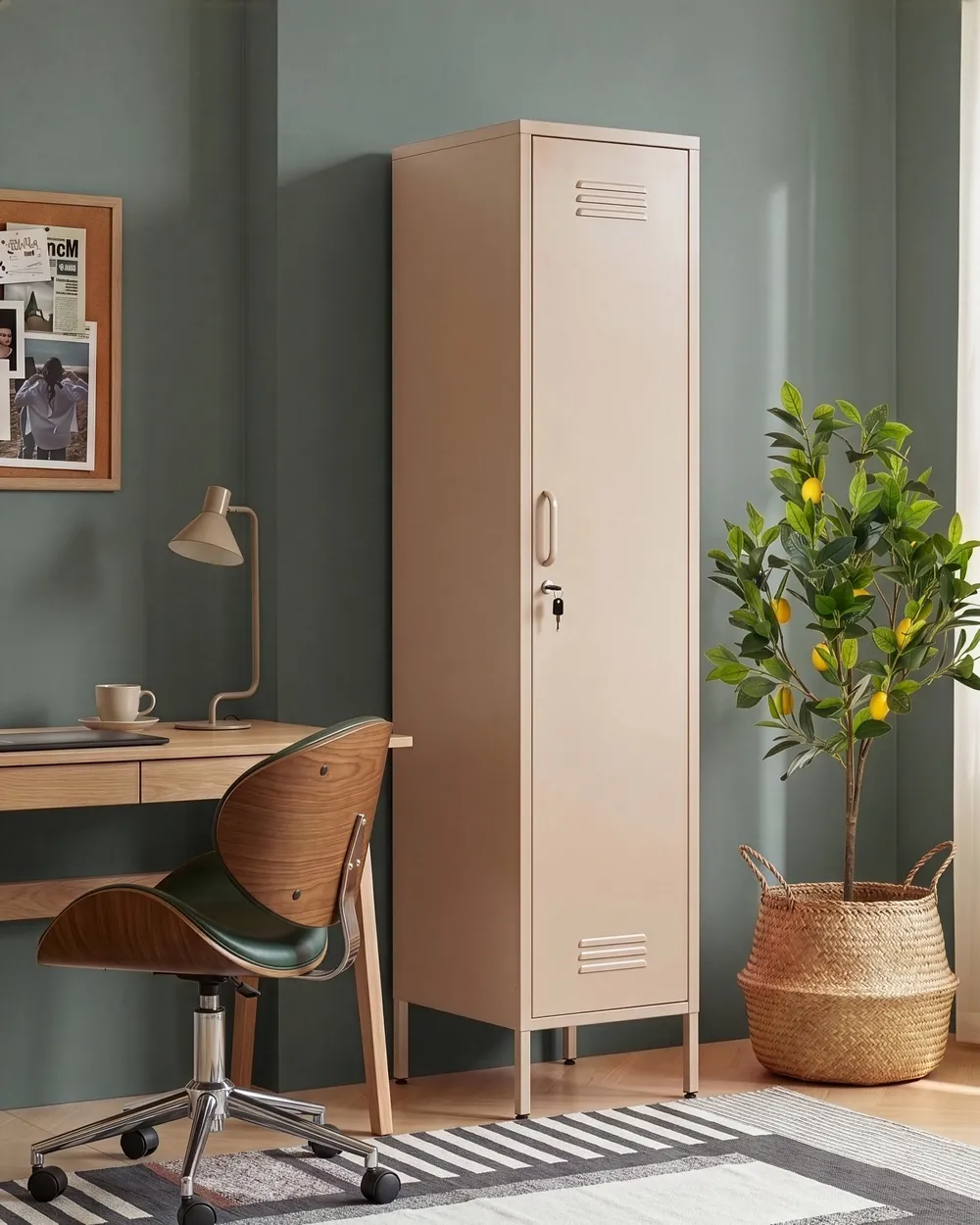 Büroschrank FROME Metall Beige