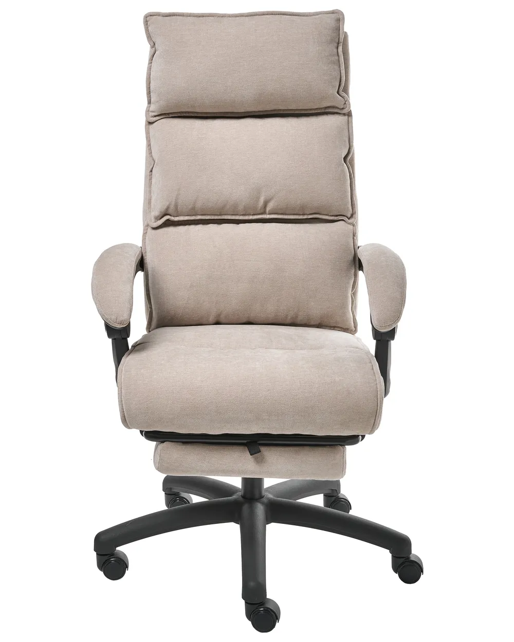 Executive Chair with Footrest EATON Chenille Beige_1009777
