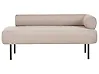 Rechtsseitige Chaiselongue MIRMANDE Stoff Hellbraun