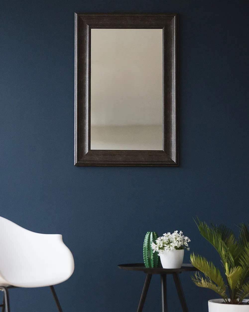 Wandspiegel LUNEL 60 cm 90 cm Schwarz