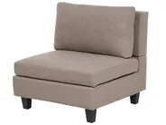 Modular Sofa 3 Seater UNSTAD Fabric Brown_891262