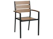 Gartenmöbel Set 6-Sitzer VERNIO Braun / Schwarz_862895