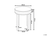 Side Table RIMARDE Glass Silver_1154708