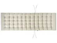 Sun Lounger with Cushion CESANA PREMIUM Reclining Acacia Wood Taupe_991024