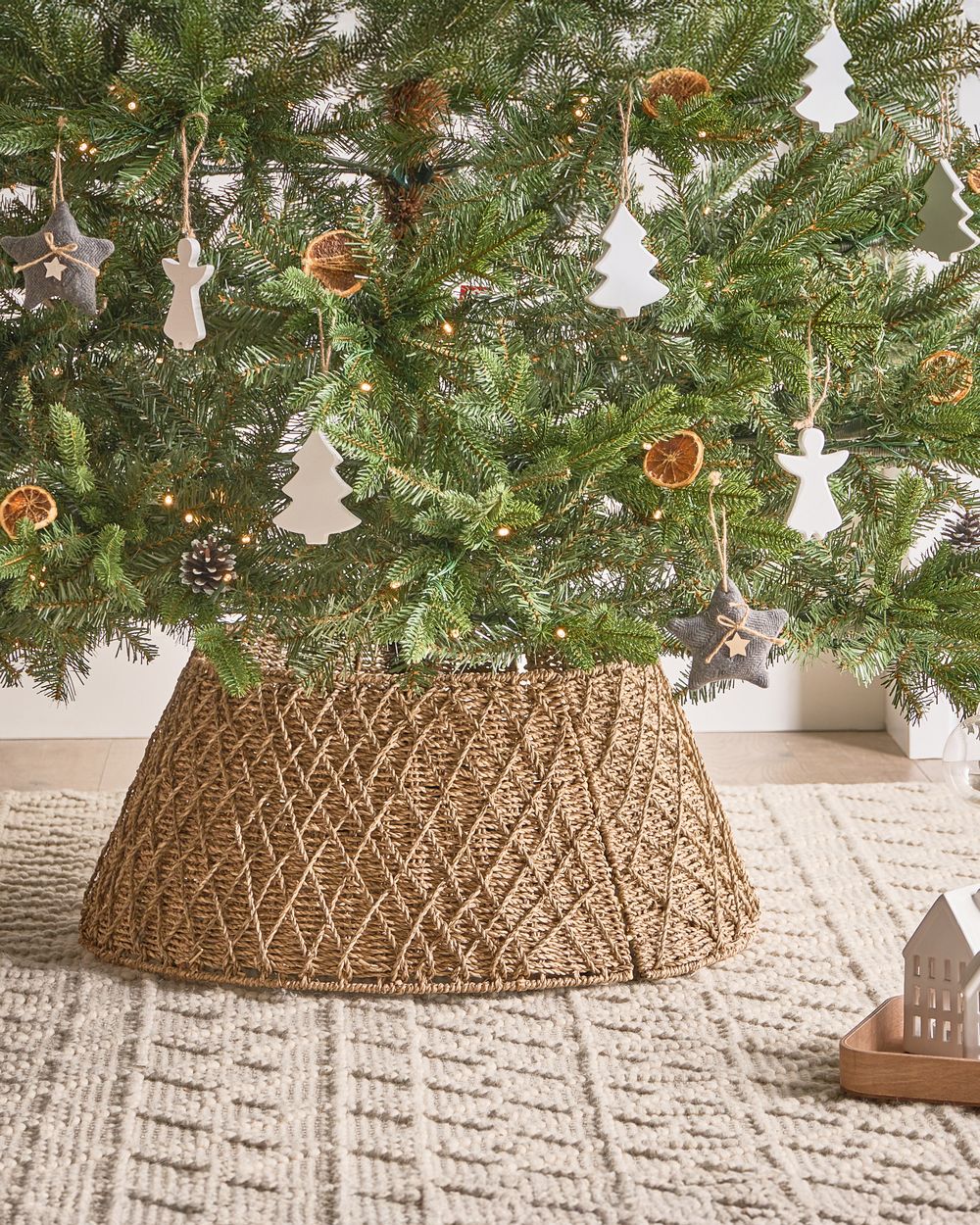 Christmas Tree Collar VUOTSO 62 cm Seagrass Natural