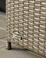 Aufbewahrungsbox MODENA 126 cm 46 cm Polyrattan Taupe_1018241