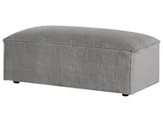 Modular Corner Sofa 4 Seater HELLNAR with Ottoman Fabric Grey Left Hand_912006