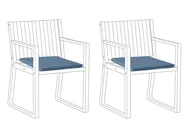 Gartenstuhlkissen 2er Set SASSARI PREMIUM 46 x 46 cm Blau_1070912