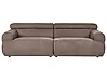 Sofa 3-Sitzer HOVDEN Stoff Braun