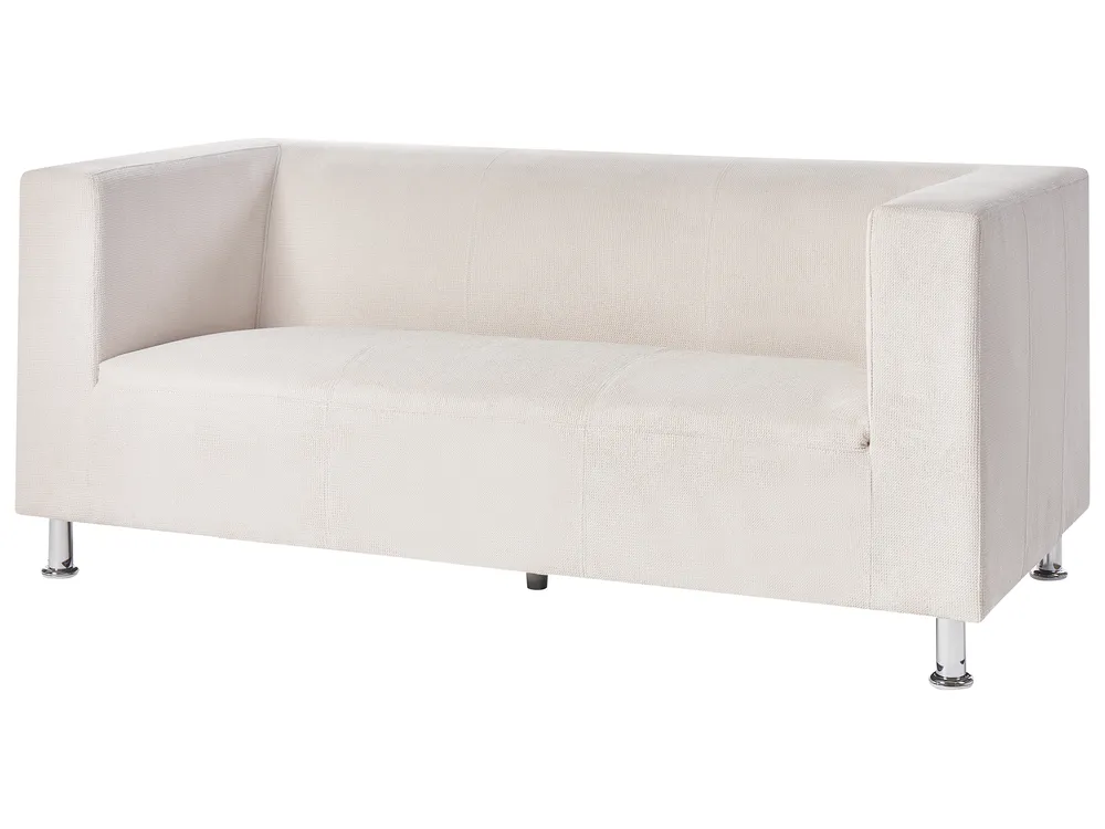 Sofa 3-Sitzer FLORO Chenillegewebe Cremeweiß_916679