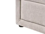 Bett mit Stauraum QUIBERON Chenillegewebe Taupe 140 x 200 cm_1023202