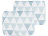 Gartenstuhlkissen 2er Set FIJI 29 x 38 cm Blau
