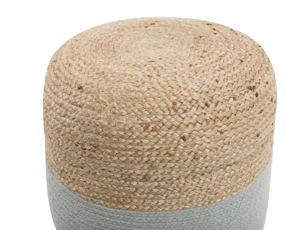 Pouf DALAMA Jute Hellgrau_728753