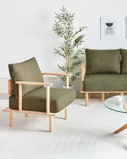 Sessel ASKER Bouclé Dunkelgrün_933369