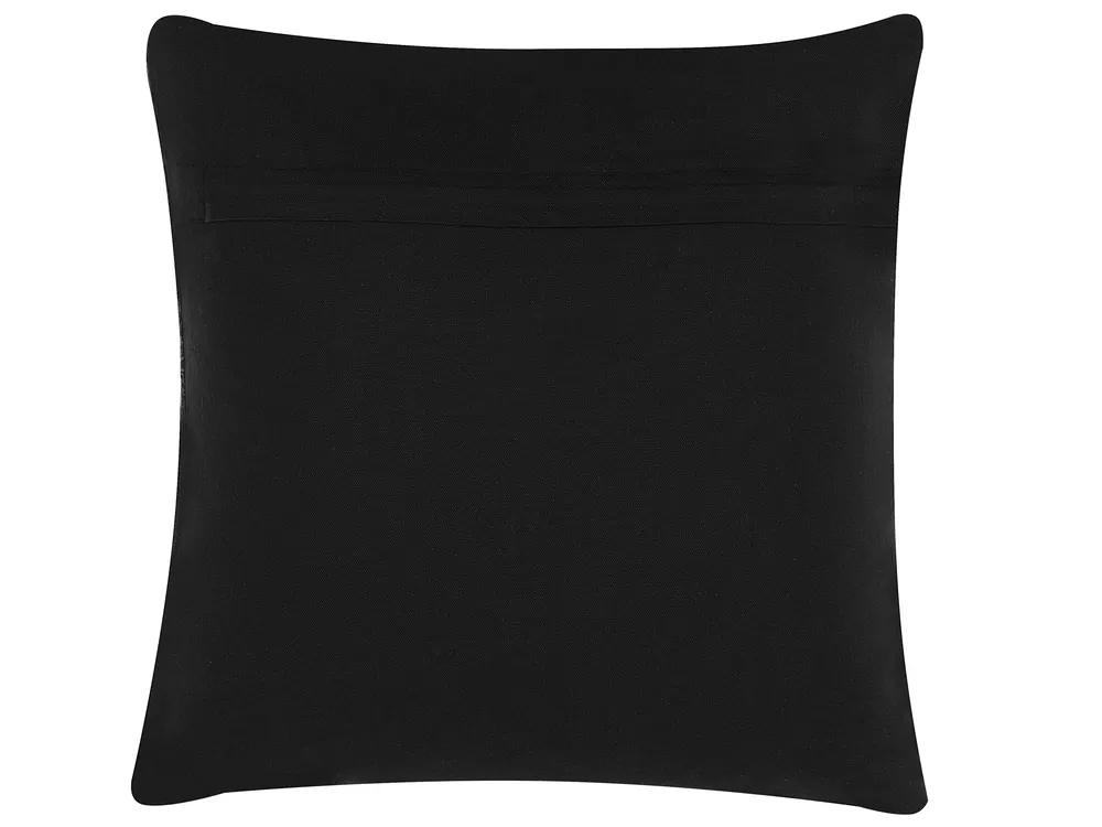 Dekokissen 2er Set KARUR 45 x 45 cm Baumwolle Braun Blumenmuster_768861