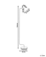 Stehlampe RIMAVA verstellbar Metall Blau_851236