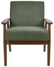 Armchair ESRUM Fabric Dark Brown/ Green_943399