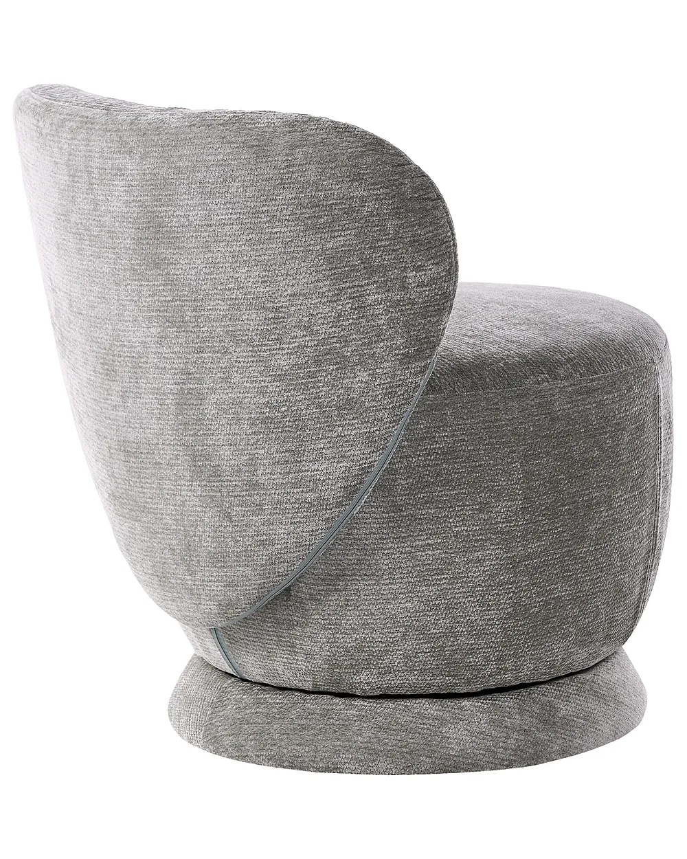 Swivel Armchair BLOMMA Chenille Light Green_1158571