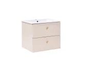 Wall Mounted Vanity Unit with Basin TARUMIR 60 cm Beige_1123933