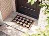 Fußmatte CARDONA Beige / Schwarz 40 x 60 cm Kokosfasern