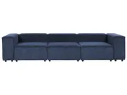 Modular Sofa 3 Seater ARDAL Corduroy Dark Blue_1008684