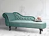 Linksseitige Chaiselongue NIMES Samtstoff Mintgrün