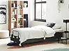 Verstellbares Bett ohne Kopfteil Stoff DUKE II 90 x 200 cm Dunkelgrau