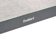 Lounge Set mit Tisch und Ottomane 5-Sitzer NOLA Metall Grau_998392