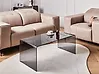 Couchtisch KENDALL Sicherheitsglas Schwarz