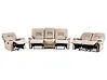 Sofa Set manuell verstellbar 6-Sitzer BERGEN Stoff Beige