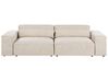 Modulsofa 2-Sitzer HELLNAR Samtstoff Hellbeige