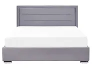 Ottoman Bed ROUEN Velvet Dark Grey 160 x 200 cm (EU King Size)_843808