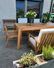 Gartentisch LIVORNO 210 cm 90 cm Akazienholz Braun_872910