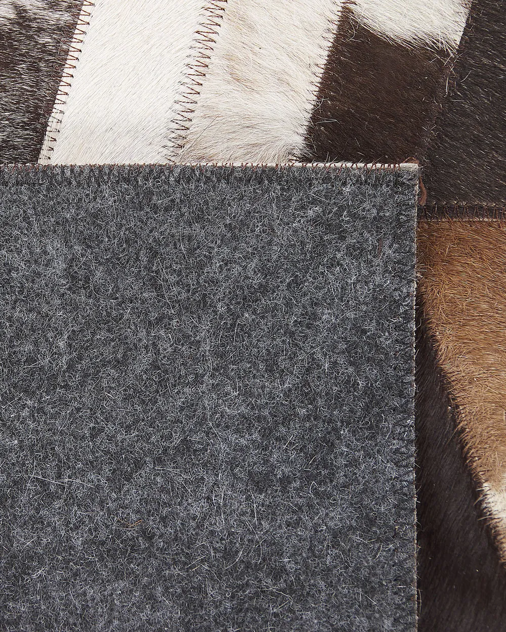 Rug AKYELE Brown 160 x 230 cm Leather_780767