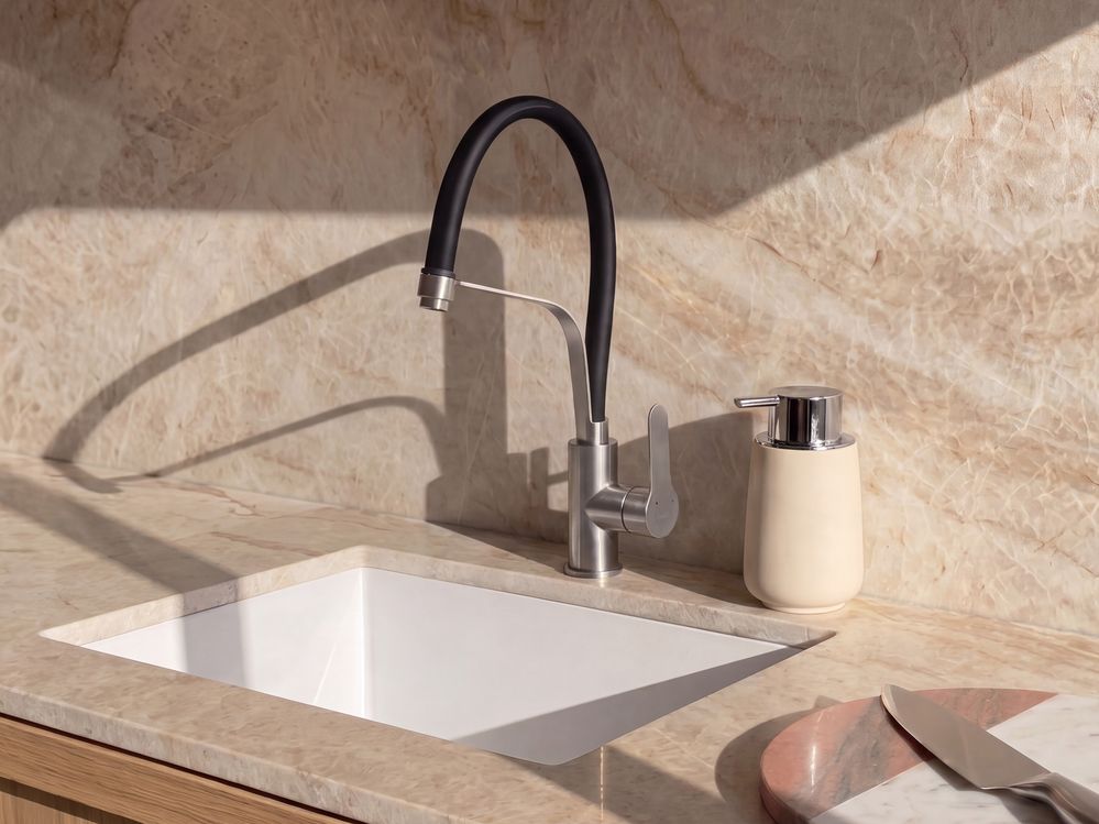 Kitchen Tap PALUMEU Silver