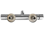 Wall Mounted Bath Shower Mixer Tap MELIQUINA Silver_995976