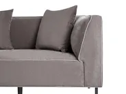 Ecksofa 3-Sitzer SATER Chenillegewebe Taupe rechtsseitig_1029119