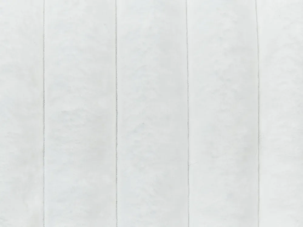 Dekokissen 2er Set RAKYA 45 x 45 cm Webpelz Weiß Streifenmuster_917553