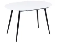 Ausziehbarer Esstisch STAVERTON Weiß 120/160 cm 80 cm_886425