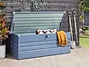 Aufbewahrungsbox CEBROSA 165 cm 70 cm Metall Blau