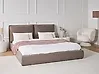 Bett mit Lattenrost Bouclé BAJONNA 180 x 200 cm Braun