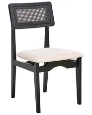Set of 2 Dining Chairs RUBONIA Wood Black_1010466