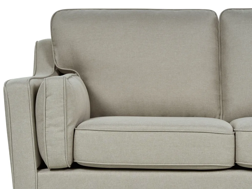 Sofa 3-Sitzer LOKKA Stoff Beige_897624